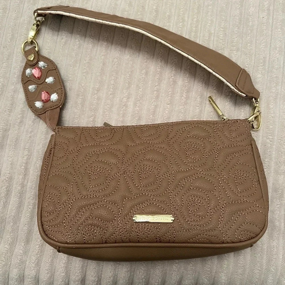Betsey Johnson shoulder bag with jeweled strap - Picture 1 of 8